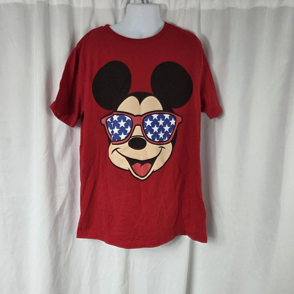 Old Navy Kids Size Large Disney Mikey Mouse Graphic T-shirt Red